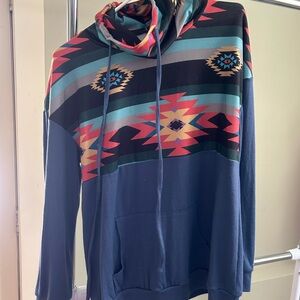 Colorful Geometric Long Sleeve Top